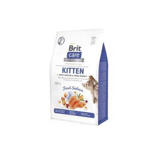 Сухий корм для кошенят Brit Care Cat Grain Free Kitten Gentle Digestion Strong Immunity (Лосось, 400g) Brit фото