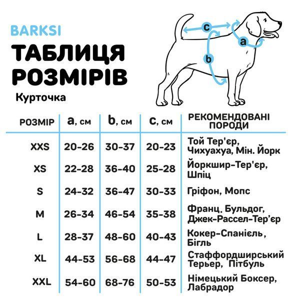 Куртка для собак ТМ Barksi Textile Barksi фото