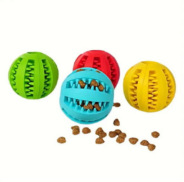 Інтерактивний м'яч для собак Dog Treat Toy Ball (Рожевий, M) Paw Space фото