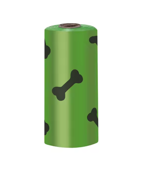 Dog Poop Bags одноразові пакети без запаху (15шт/рул) Paw Space фото