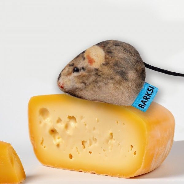 Іграшка для котів ТМ Barksi з дзвіночком Міні мишка Barksi фото