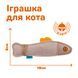 Іграшка для котів ТМ Barksi Рибка з мотузкою (Сіра) Barksi фото 2