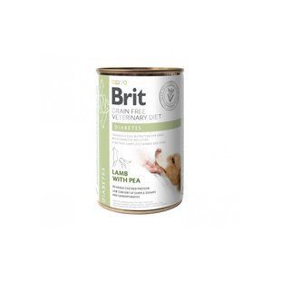 Вологий корм Brit Grain Free Veterinary Diets Diabetes для собак із цукровим діабетом з ягням та зеленим горошком Brit фото