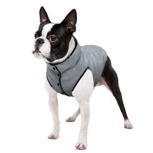 Курточка для собак WAUDOG Clothes світловідбивна (XS25, Сірий) Wau Dog фото