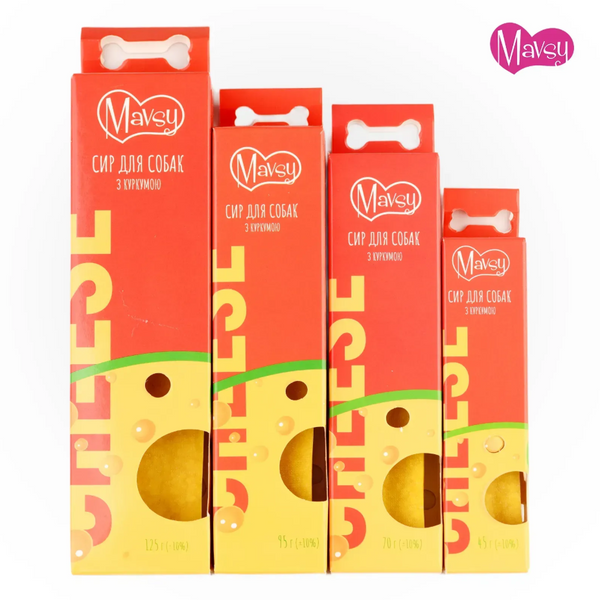 Жувальна паличка для собак Mavsy CHEESE STICK з сиром та куркумою (70г) Mavsy фото