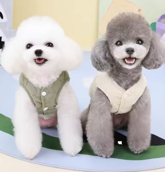 Жилетка на утепленні для собак (M, Хакі) Paw Space фото