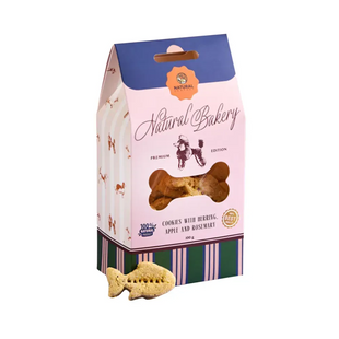 Печиво для собак Natural Company (оселедець-яблуко-розмарин, 100г)  Natural фото