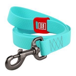 Повідець для собак водостійкий WAUDOG Waterproof, світиться (S, Ментоловий, 15 мм, 122 см) Wau Dog фото