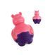 Іграшка для цуценят Бегемот GiGwi Suppa Puppa hippo, pink/purple  GiGwi фото 4
