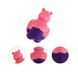Іграшка для цуценят Бегемот GiGwi Suppa Puppa hippo, pink/purple  GiGwi фото 2