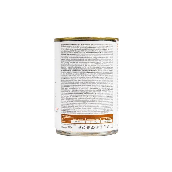 Вологий консервований корм для собак Brit Mono Protein Dog (кролик, 400g) Brit фото