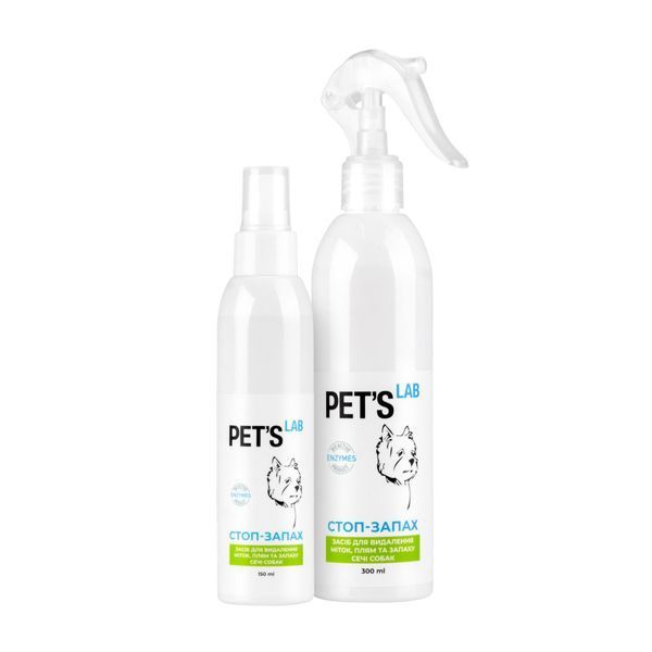 Засіб для усунення плям та запаху сечі собак Pet's Lab Стоп-запах (150мл) PET'S LAB фото