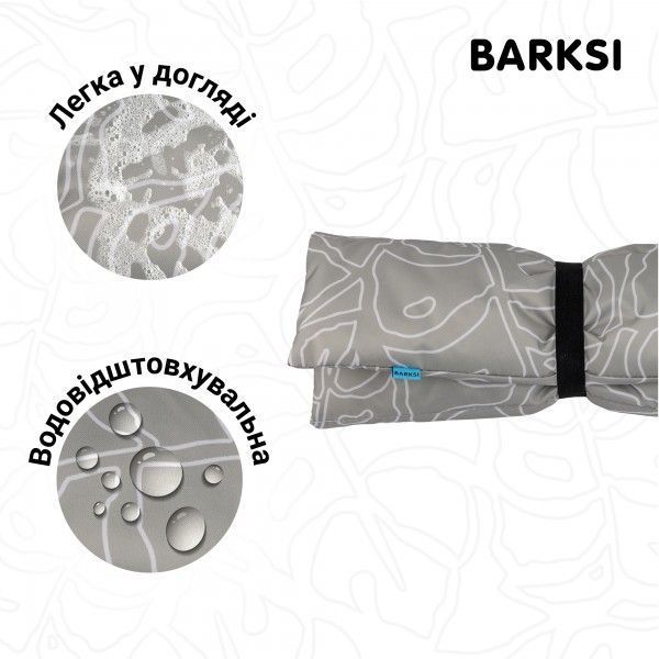 Килимок туристичний HOME ТМ Barksi Листя (M, Сірий) Barksi фото