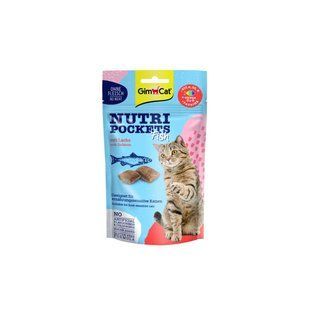 Ласощі GimCat Nutri Pockets для котів (Fish з лососем, 60г) GimCat фото