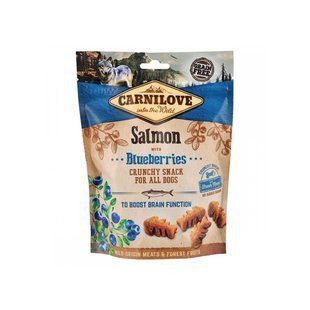 Ласощі Carnilove для собак Карнілав Дог Кранчи Снек (лосось та чорниця, 200г) Carnilove фото