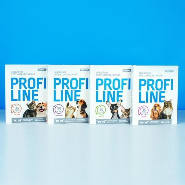 Нашийник Provet PROFILINE для котів та собак інсектоакарицид, 35см (35см, Фуксія) Засіб проти паразитів фото