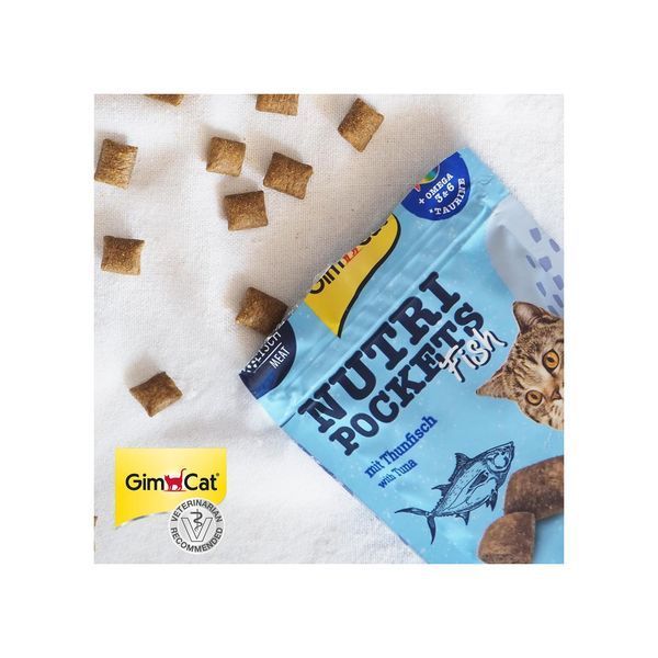 Ласощі GimCat Nutri Pockets для котів (Fish з тунцем, 60г) GimCat фото