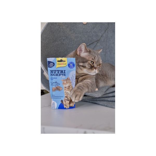 Ласощі GimCat Nutri Pockets для котів (Fish з тунцем, 60г) GimCat фото