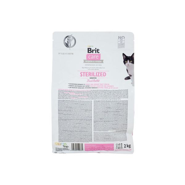 Сухий корм для котів Brit Care Cat Grain Free Sterilized Sensitive (кролик, 400g) Brit фото