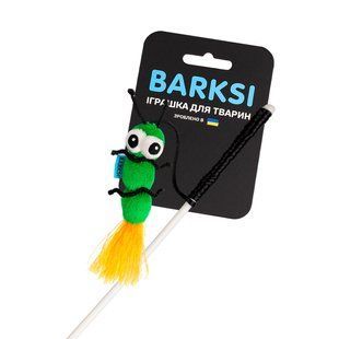 Іграшка для котів ТМ Barksi Вудочка Гусінь Barksi фото