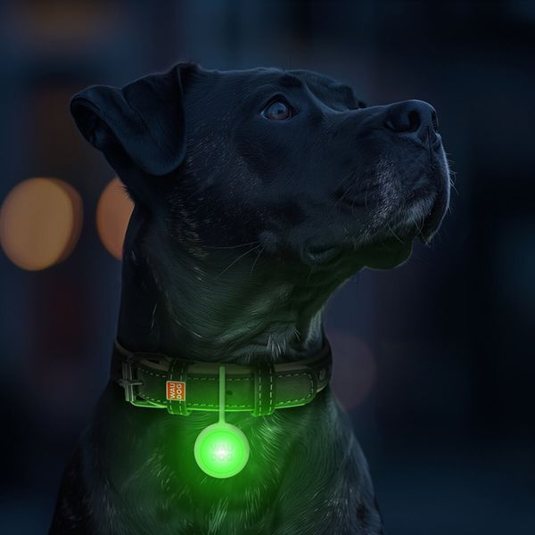 Ліхтарик для собак і котів WAUDOG LED, у силіконовому чохлі, що світиться, USB, Д 37 мм Wau Dog фото