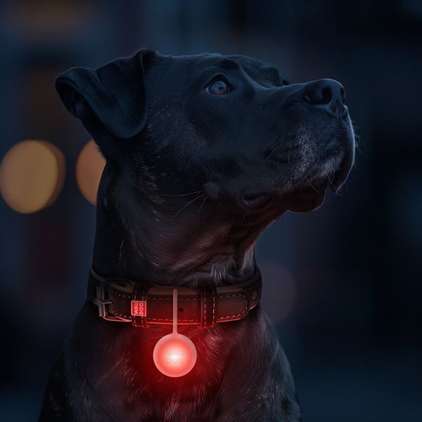 Ліхтарик для собак і котів WAUDOG LED, у силіконовому чохлі, що світиться, USB, Д 37 мм Wau Dog фото
